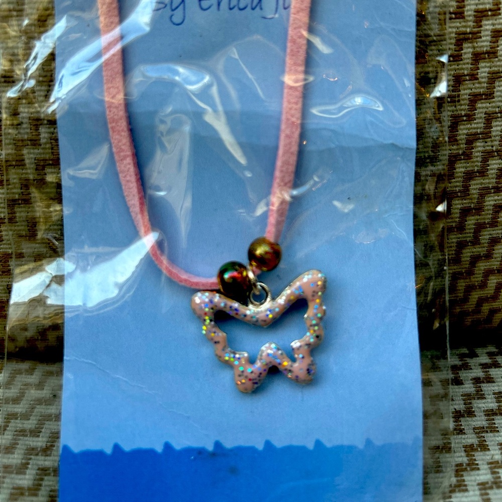 Beautiful Sparkly Butterfly Necklace
